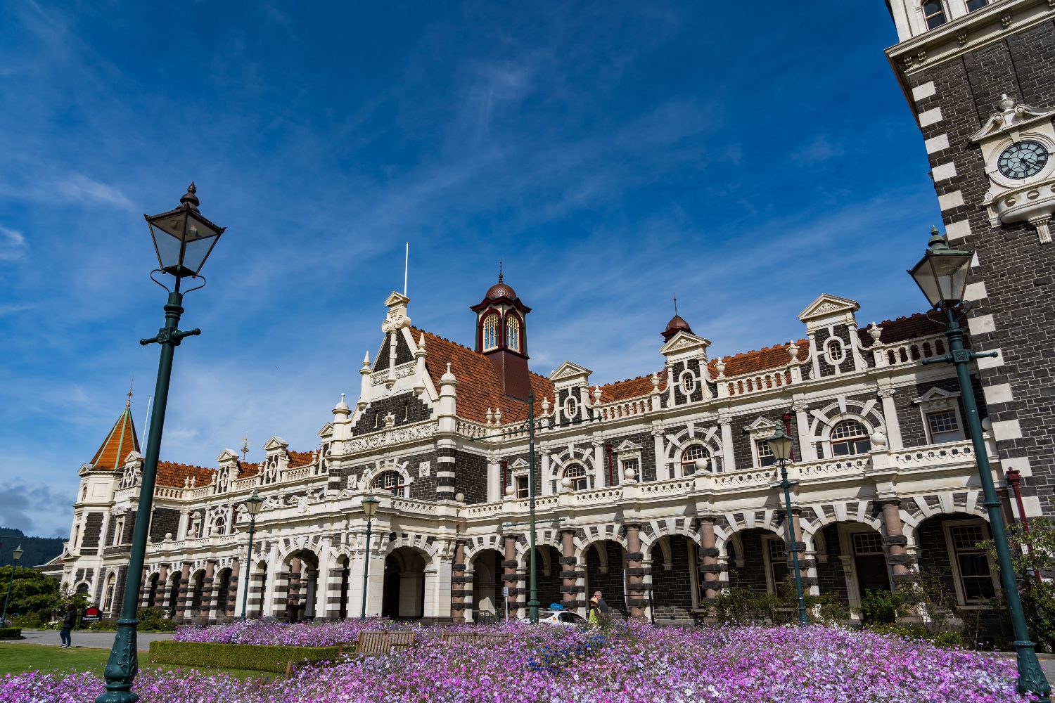 Dunedin's historic Flemish-revival railway station