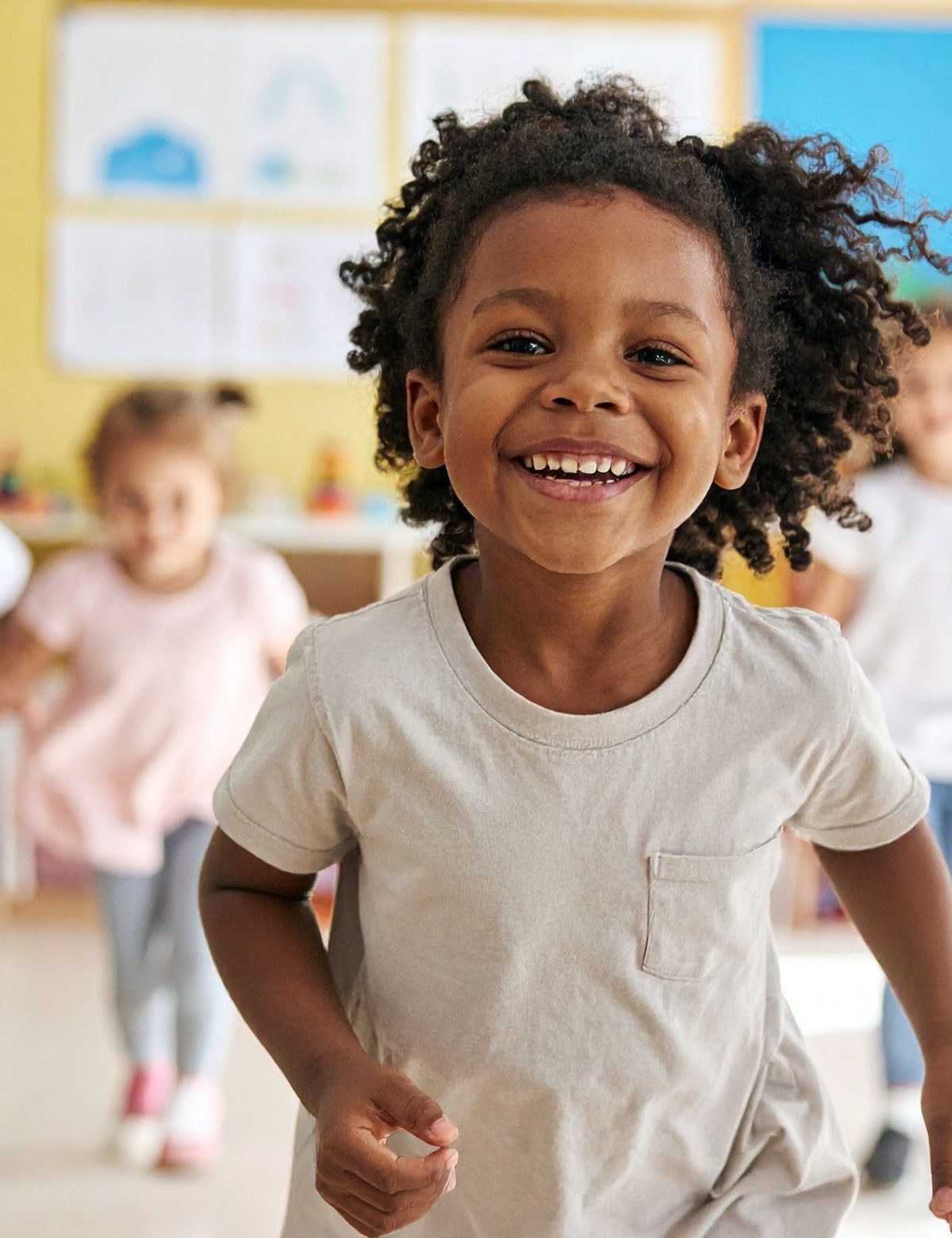 A young child at an early learning centre