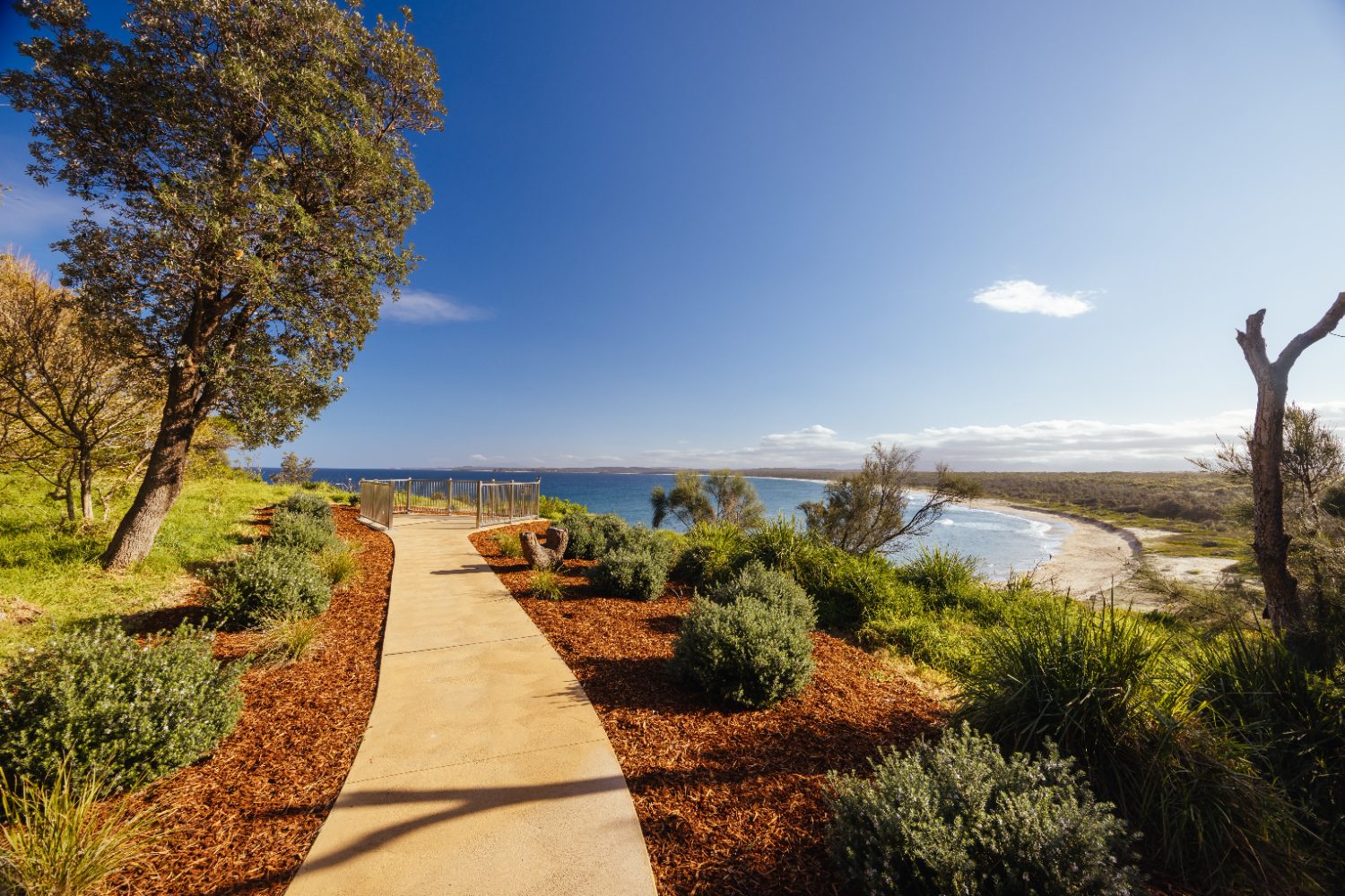 The beach at Broulee on the New South Wales south coast