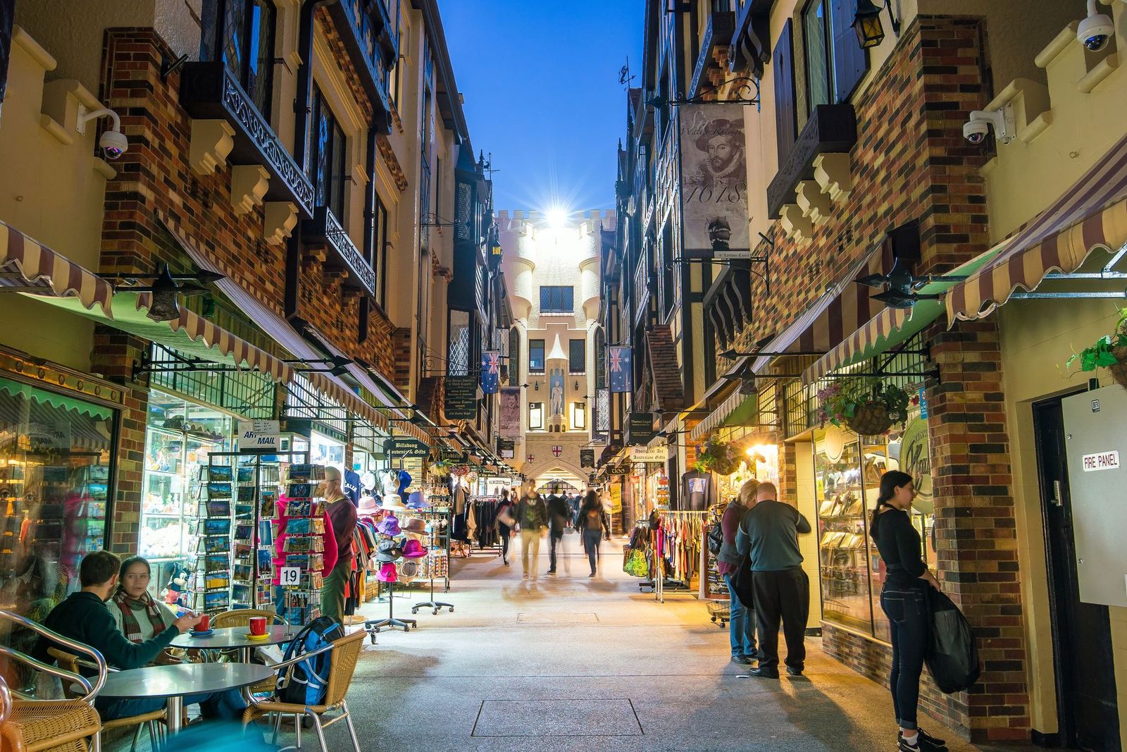 London Court, a Tudor-style laneway arcade in central Perth
